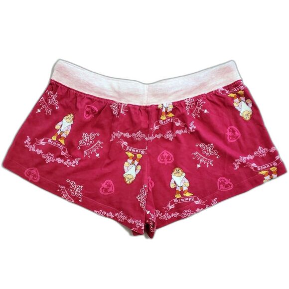 Disney's Grumpy NWT - Sleepwear Shorts - Burgundy & Pink - Size Small - Picture 2 of 5